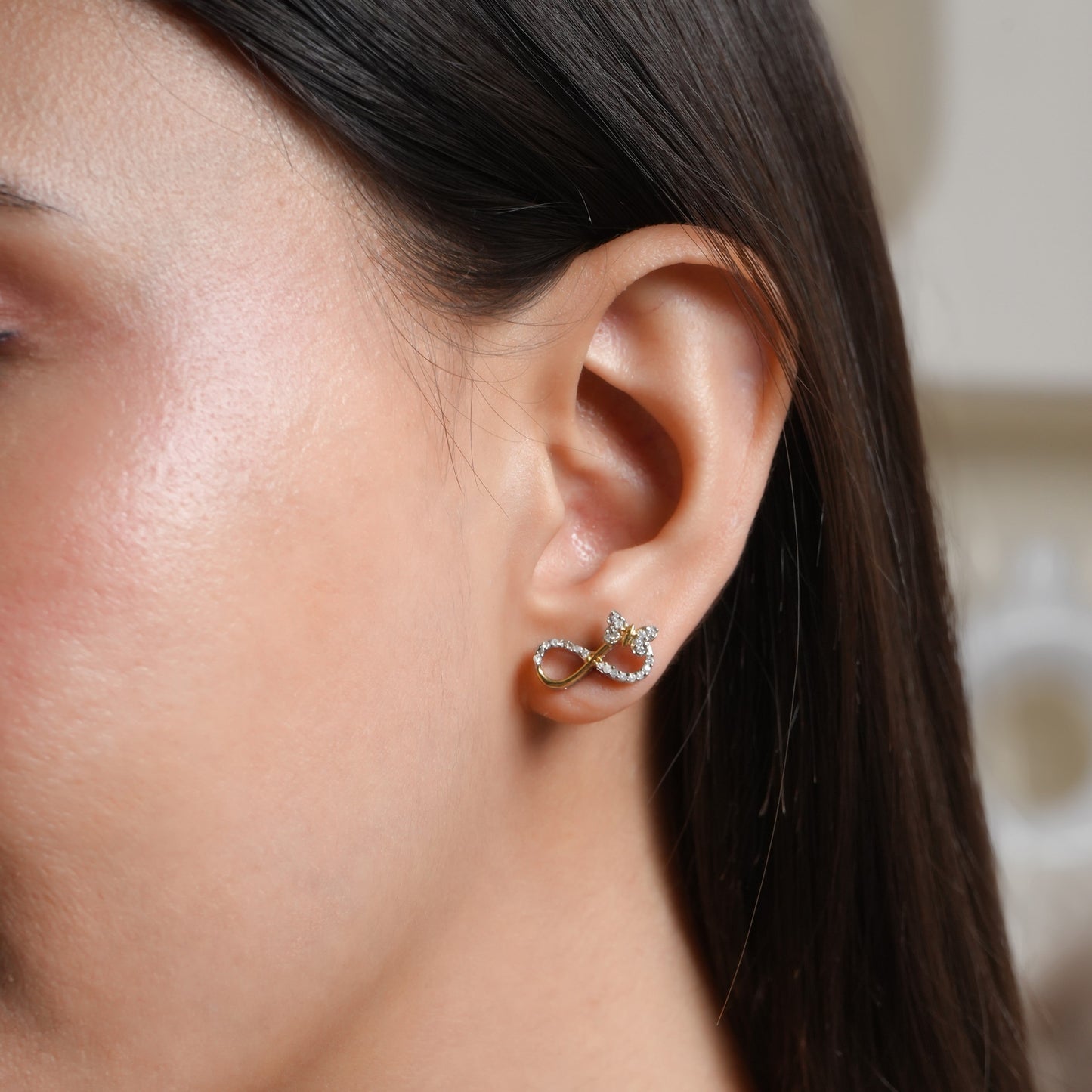 Infinity Wings 925 Sterling Silver Earrings