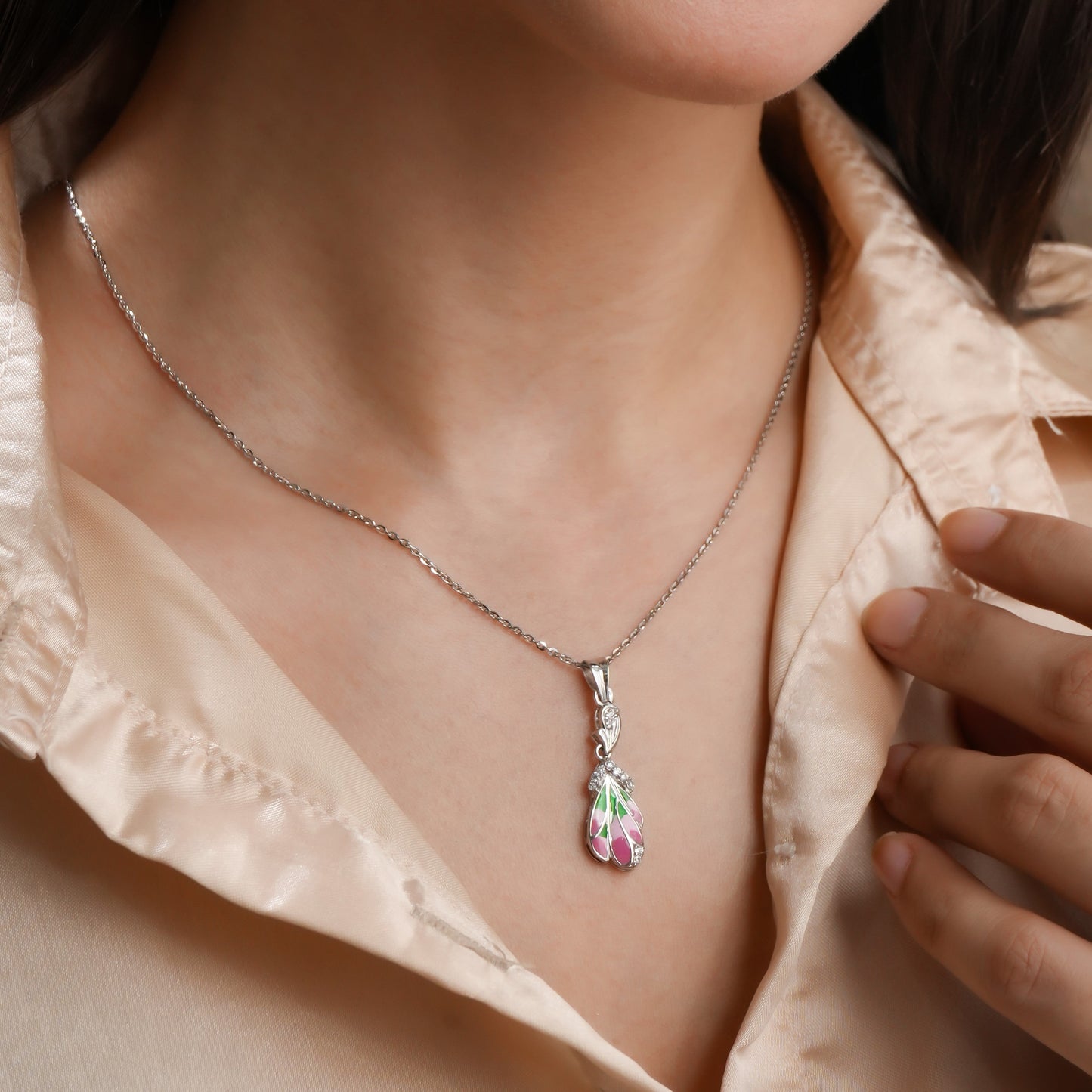 Botanic Whispers 925 Sterling Silver Pendant