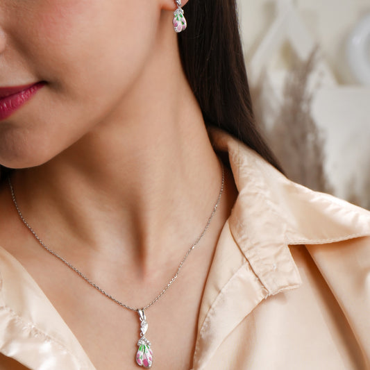 Botanic Whispers 925 Sterling Silver Set