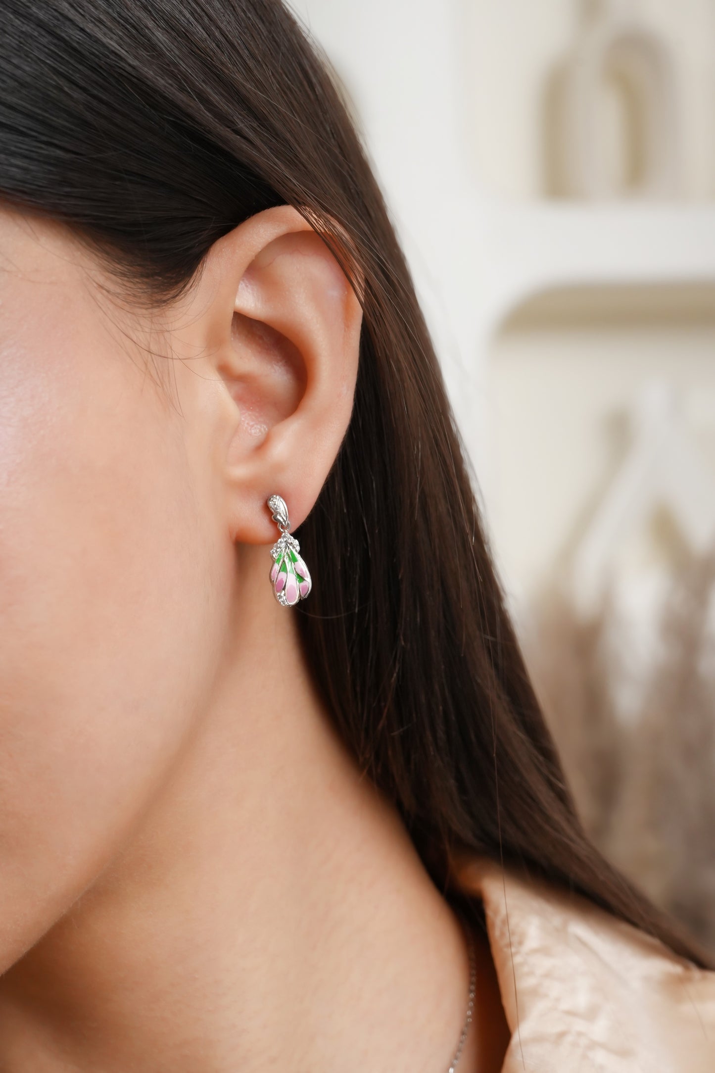 Botanic Whispers 925 Sterling Silver Earrings