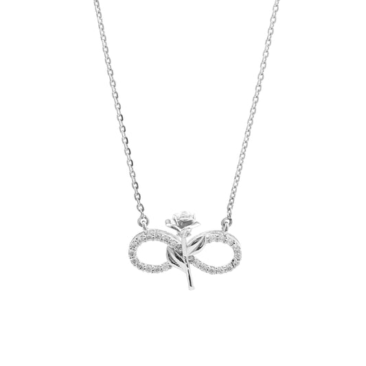 Rosebound Infinity 925 Sterling Silver Pendant