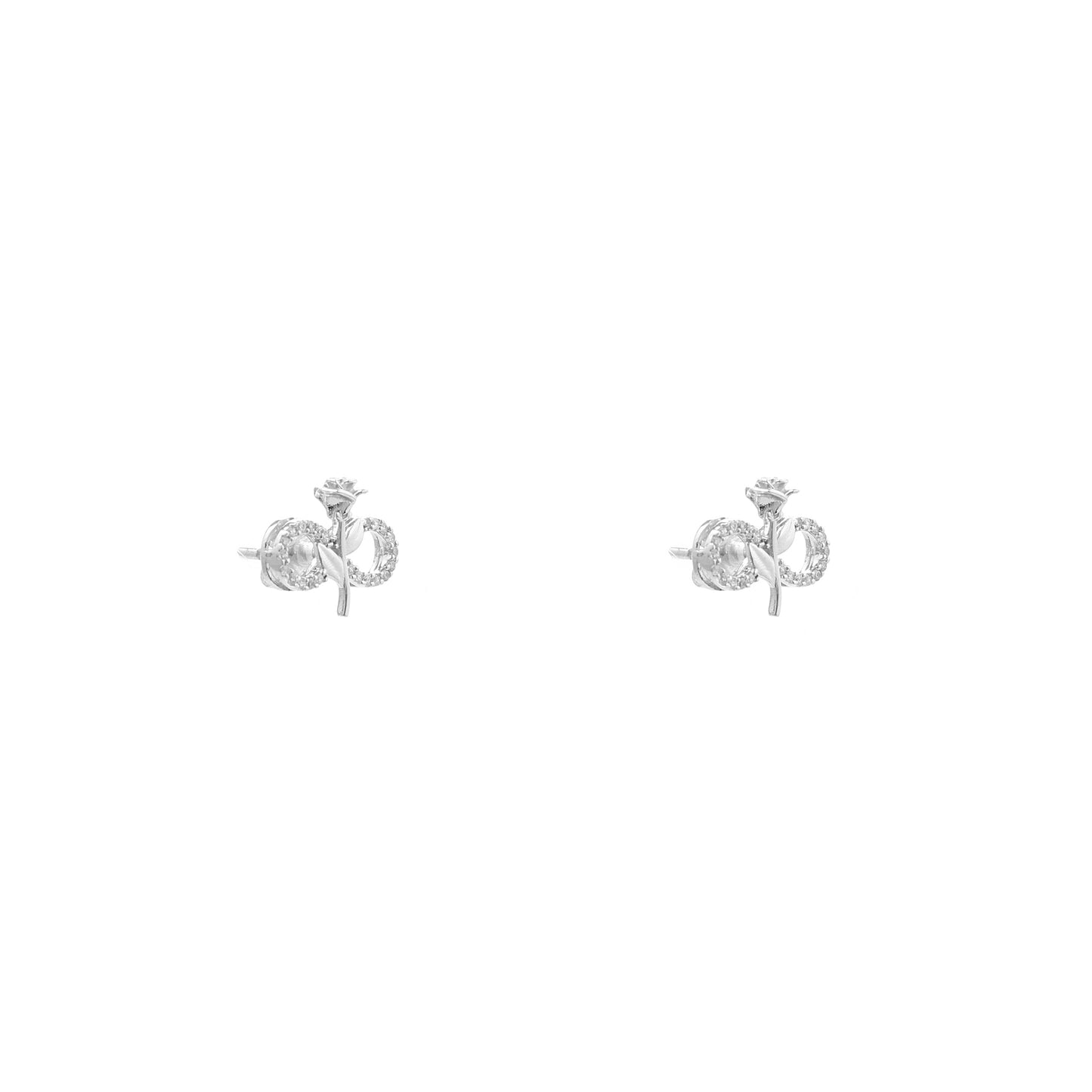 Rosebound Infinity 925 Sterling Silver Earrings
