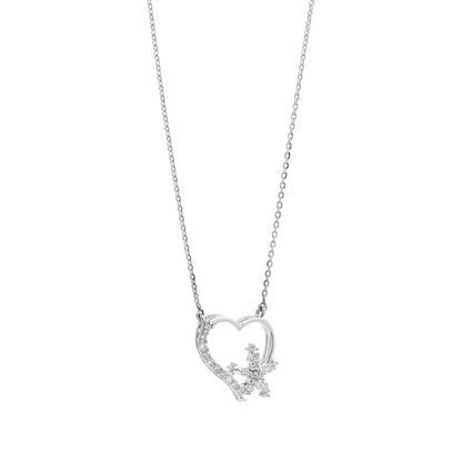 Snowkissed Heart 925 Sterling Silver Pendant