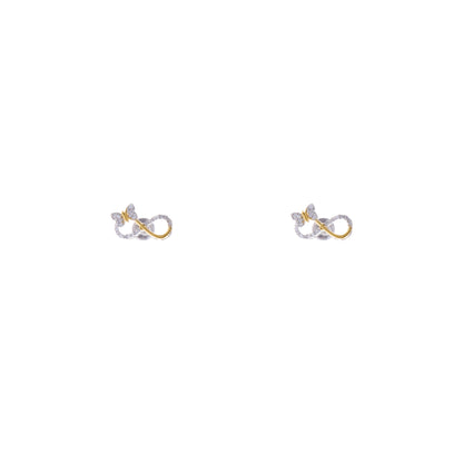 Infinity Wings 925 Sterling Silver Earrings