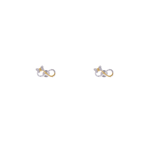 Infinity Wings 925 Sterling Silver Earrings