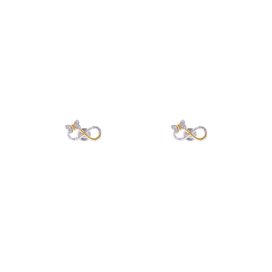 Infinity Wings 925 Sterling Silver Earrings