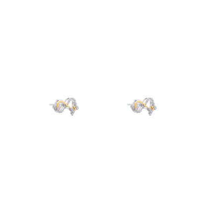 Infinity Wings 925 Sterling Silver Earrings