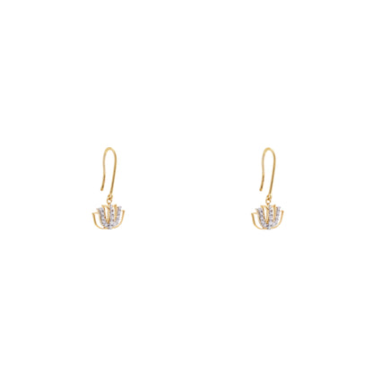 Tranquil Lotus 925 Sterling Silver Earrings
