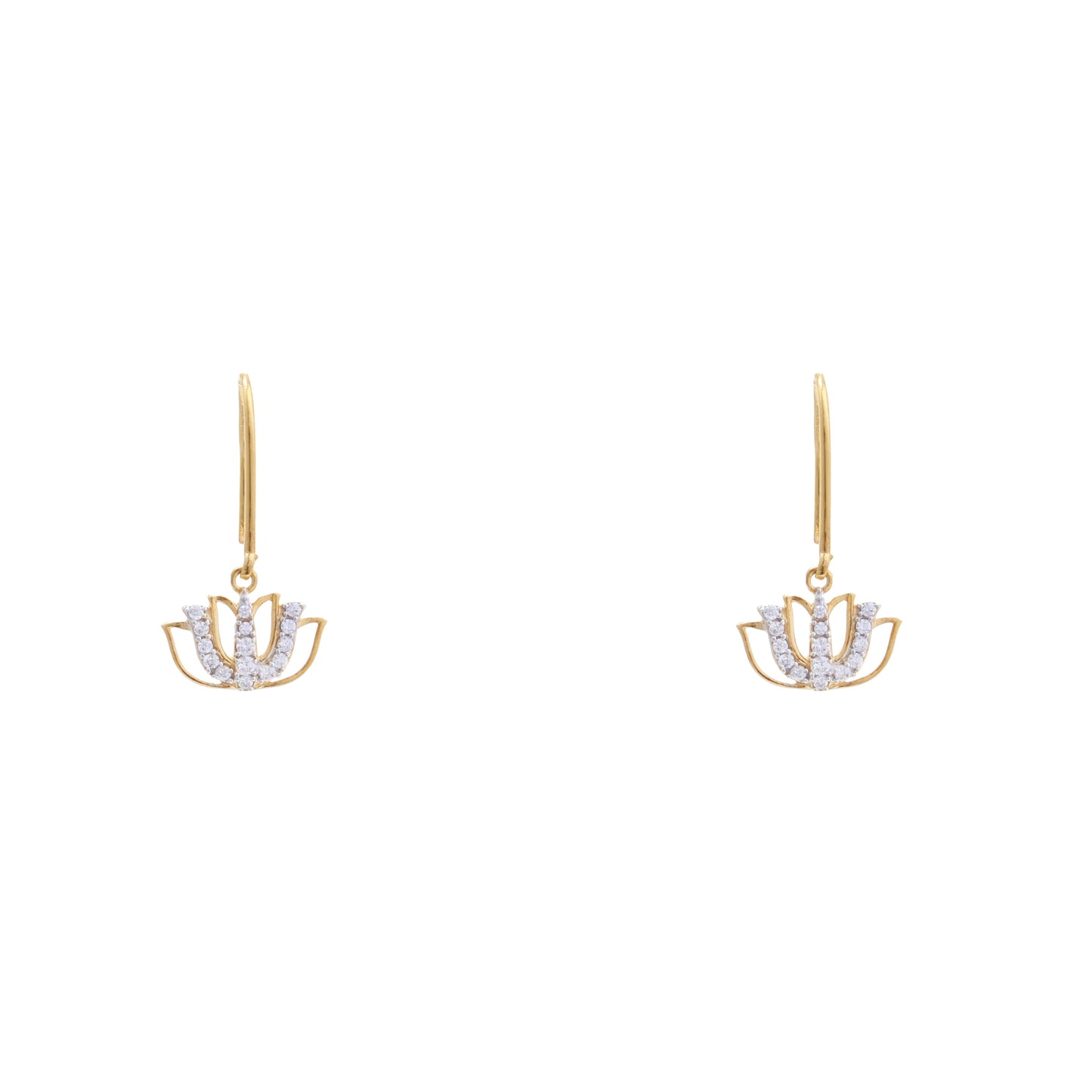 Tranquil Lotus 925 Sterling Silver Earrings