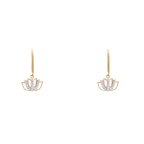 Tranquil Lotus 925 Sterling Silver Earrings