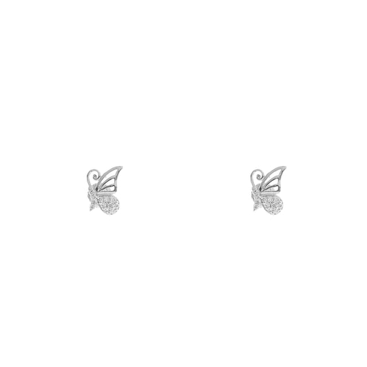 Whimsy Butterfly 925 Sterling Silver Earrings