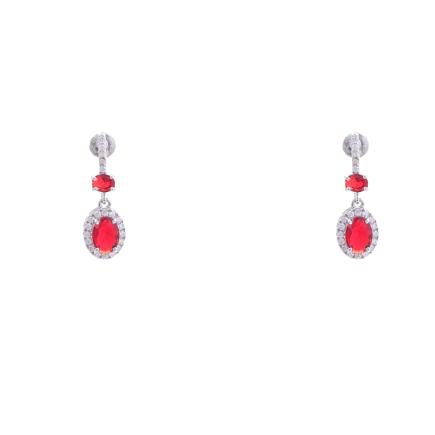 Scarlet Dangle 925 Sterling Silver Earrings