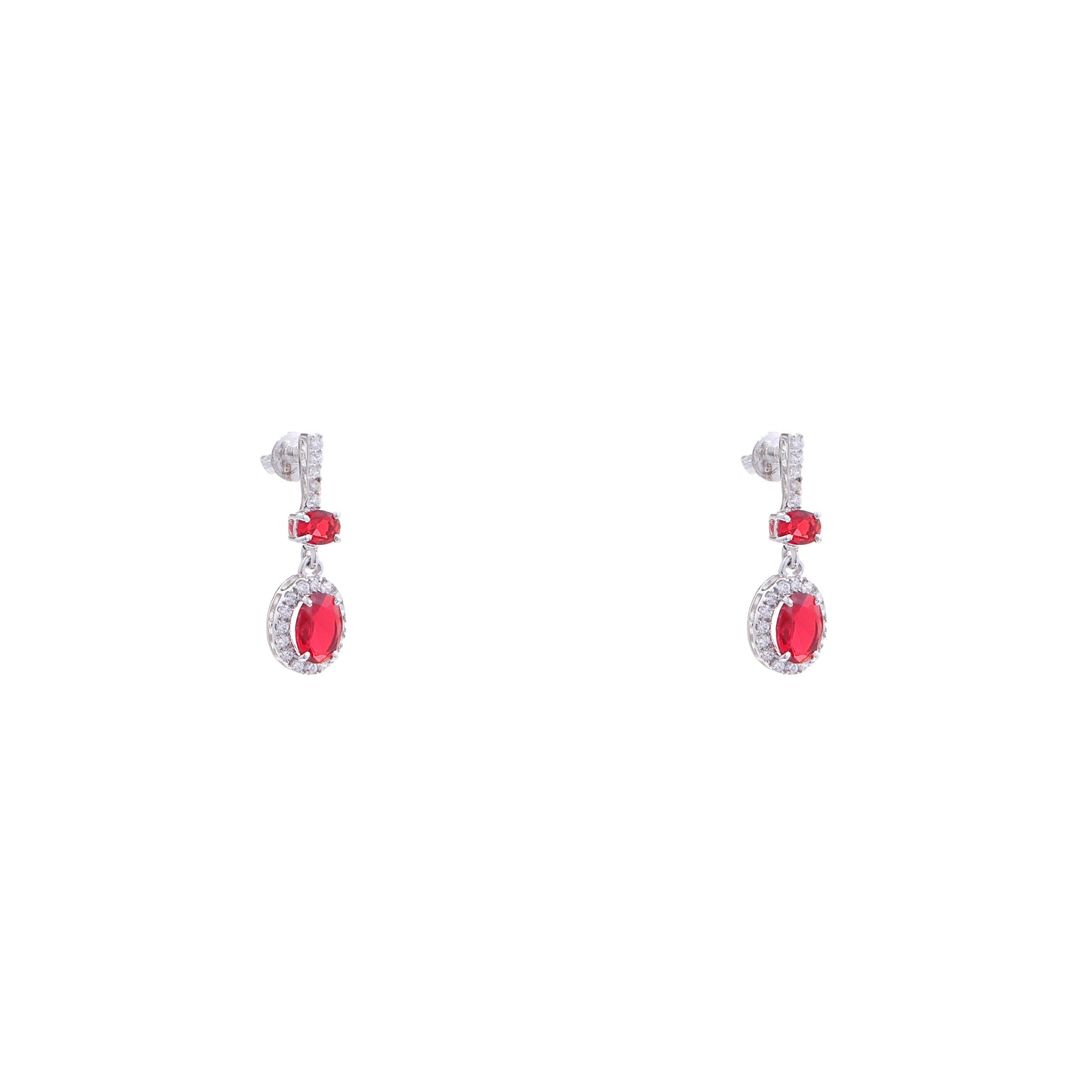 Scarlet Dangle 925 Sterling Silver Earrings