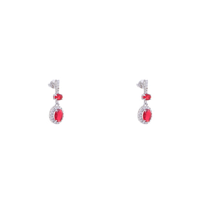 Scarlet Dangle 925 Sterling Silver Earrings