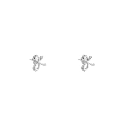 Twisted Ribbon 925 Sterling Silver Earrings