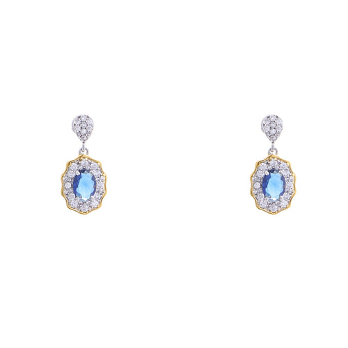 Empress Blue 925 Sterling Silver Earrings