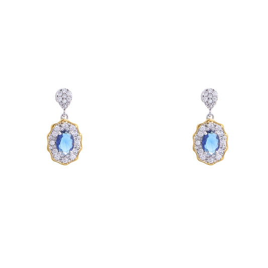 Empress Blue 925 Sterling Silver Earrings
