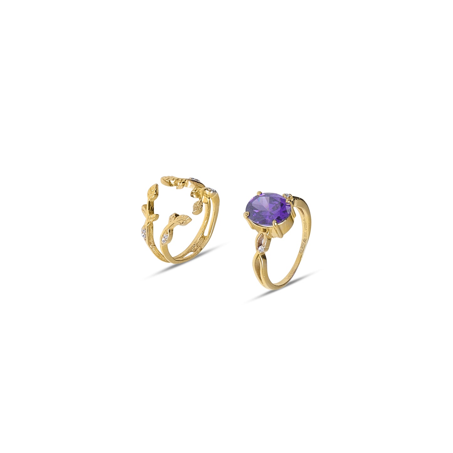 Majestic Amethyst 925 Sterling Silver Stackable Ring