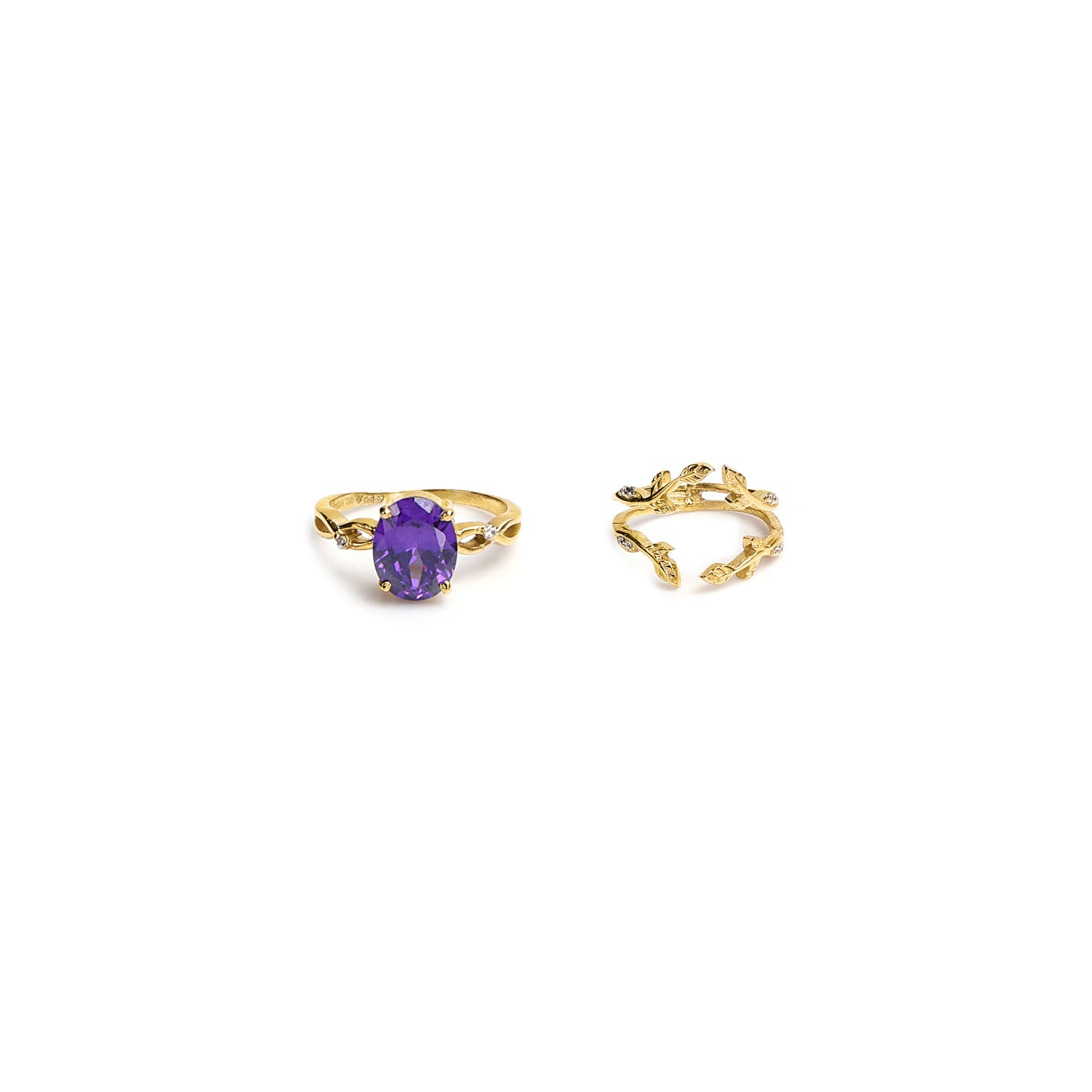 Majestic Amethyst 925 Sterling Silver Stackable Ring