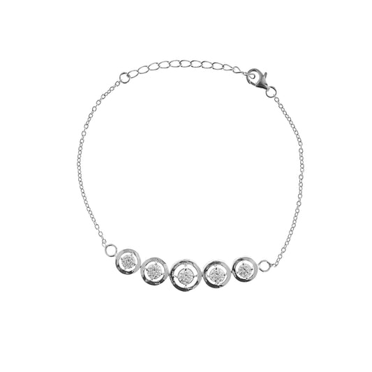 Celestial Row 925 Sterling Silver Bracelet