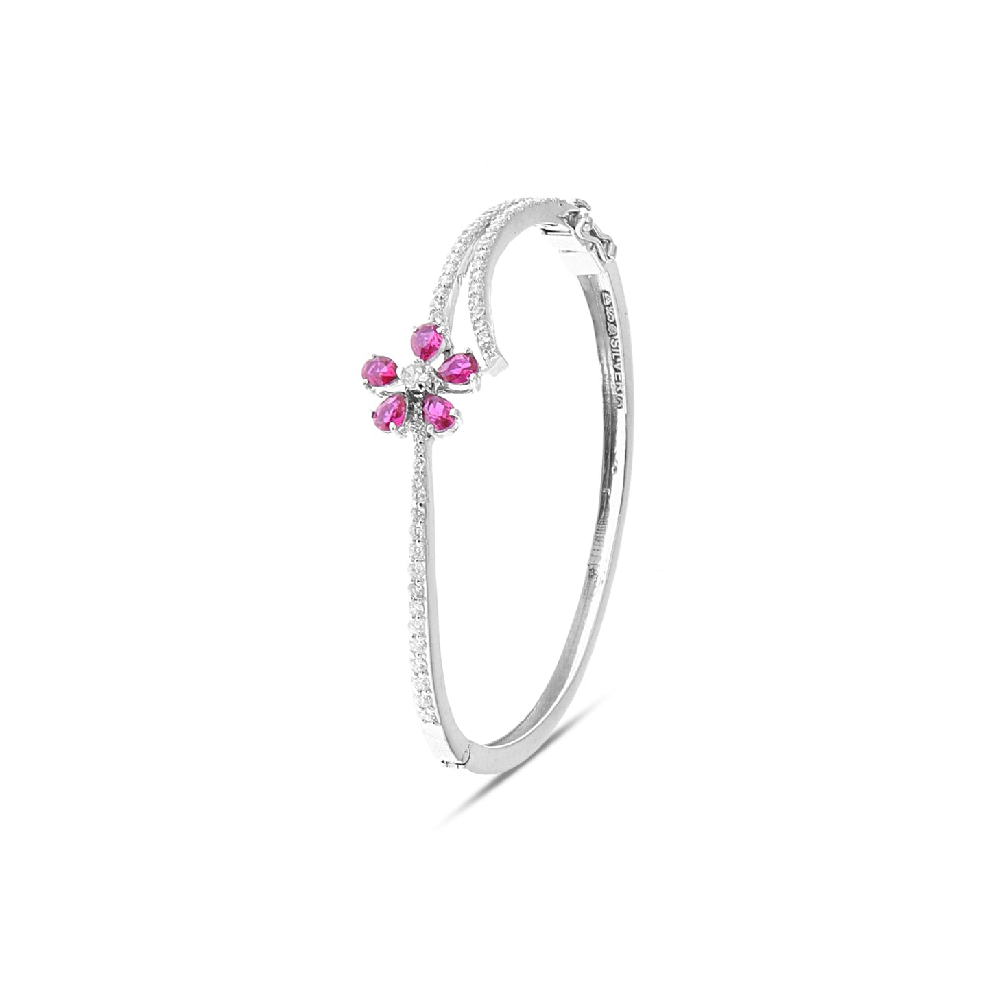 Blooming Rose 925 Sterling Silver Bracelet