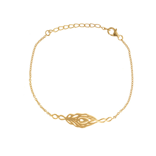 Regal Peacock 925 Sterling Silver Bracelet