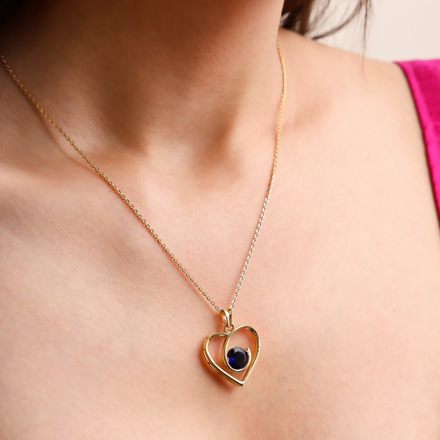 Royal Blue Orchid 925 Sterling Silver Pendant