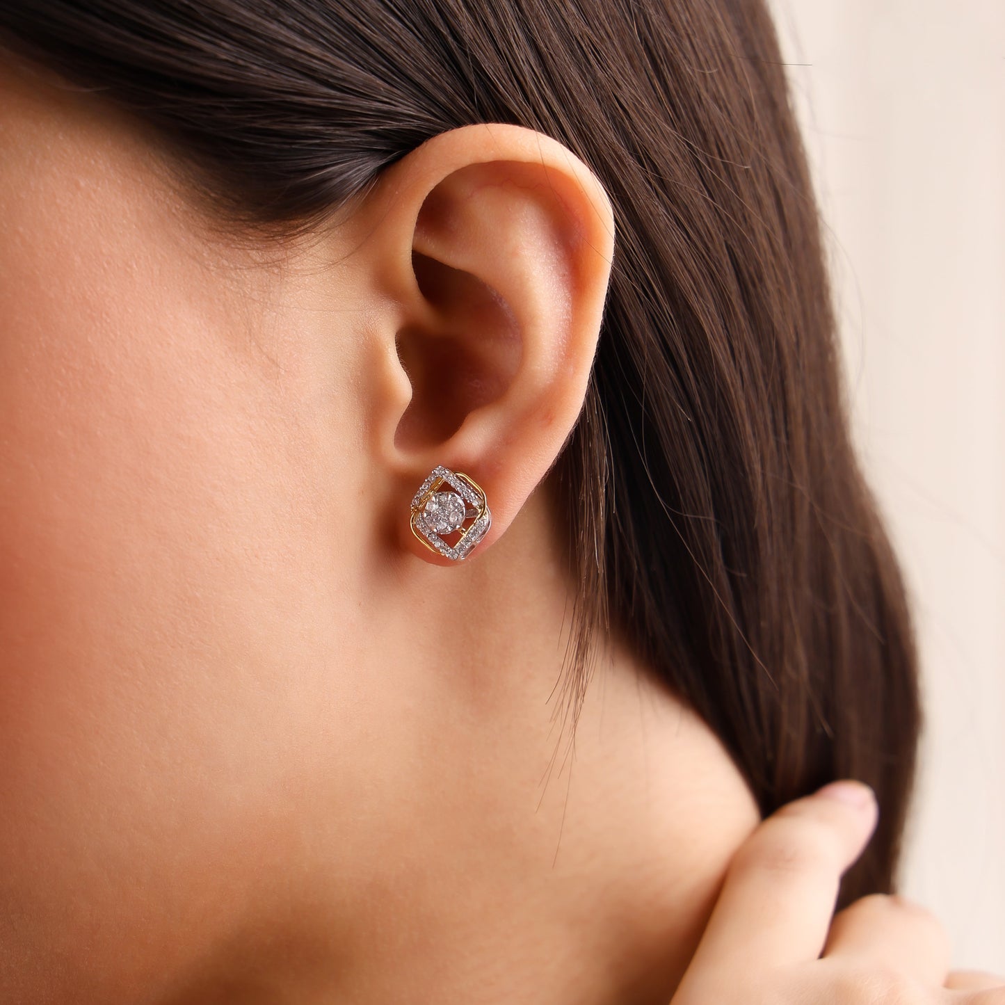 Dual Shape Core 925 Sterling Silver Earrings
