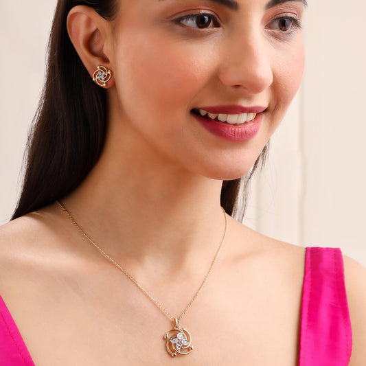 Celestial Glow Sunray 925 Sterling Silver Set