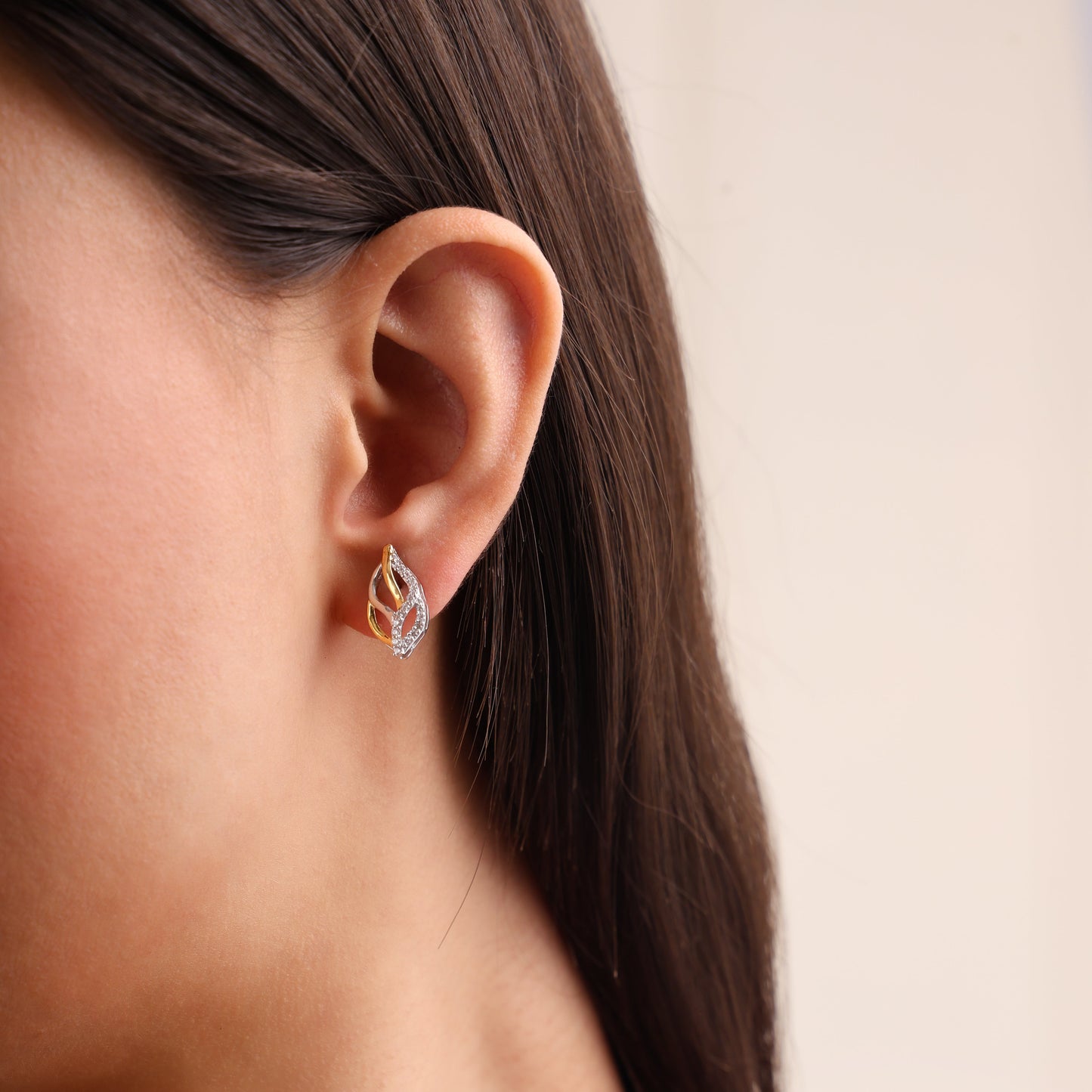 Twilight Leafy Vein 925 Sterling Silver Earrings