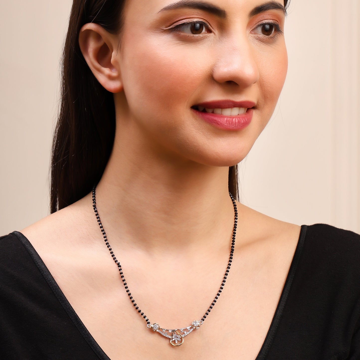 Sleek Slimline 925 Sterling Silver Mangalsutra