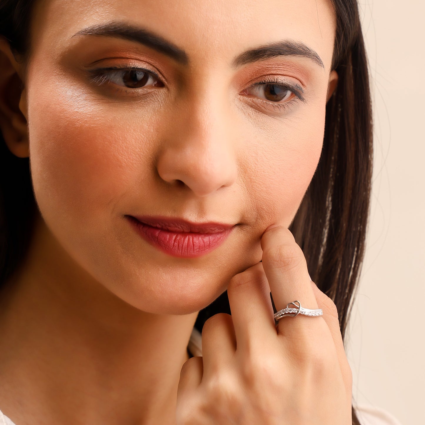 Minimal Heart 925 Sterling Silver Ring