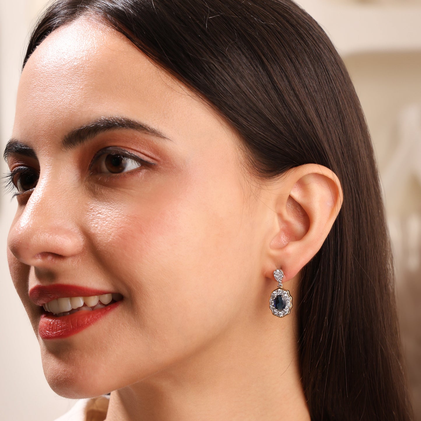 Empress Blue 925 Sterling Silver Earrings